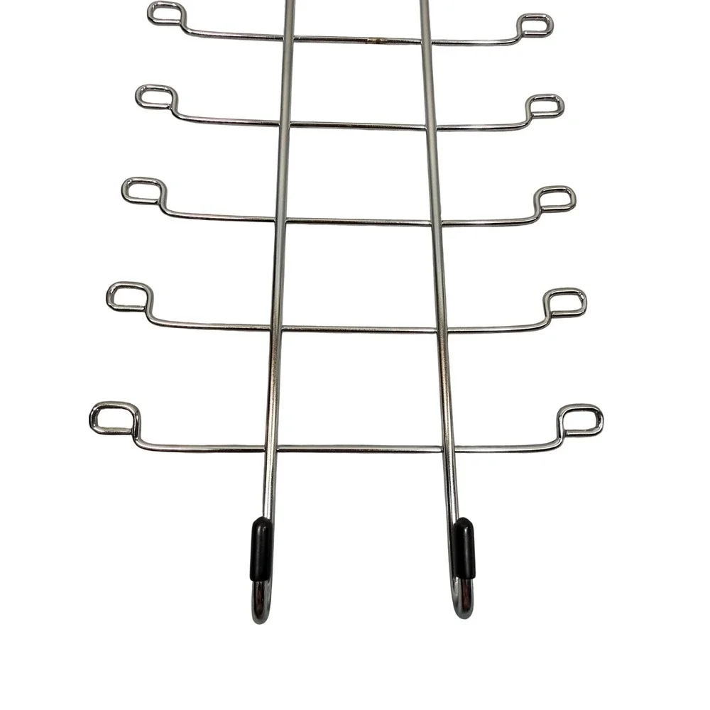 Accessory Hanger Silver Multi Tier Chrome Belt Tie Rack Scarf Bag Holder Closet